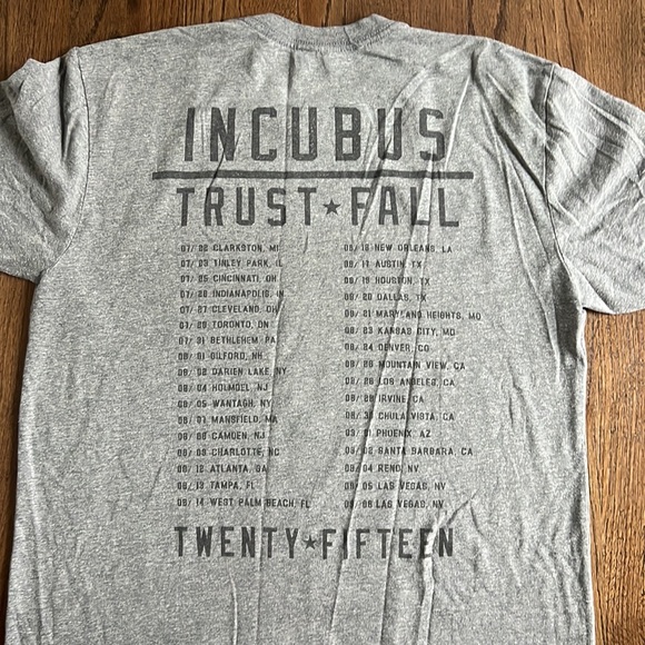 Incubus trust fall 2015 tour t shirt - Picture 4 of 4
